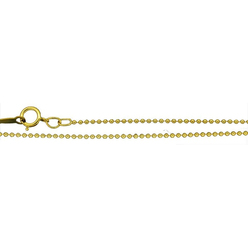 ゴールドフィルド ボールチェーン 1.2mm 50cm【A】