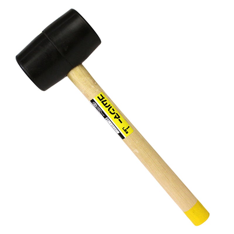 木柄ゴムハンマー　1LBS