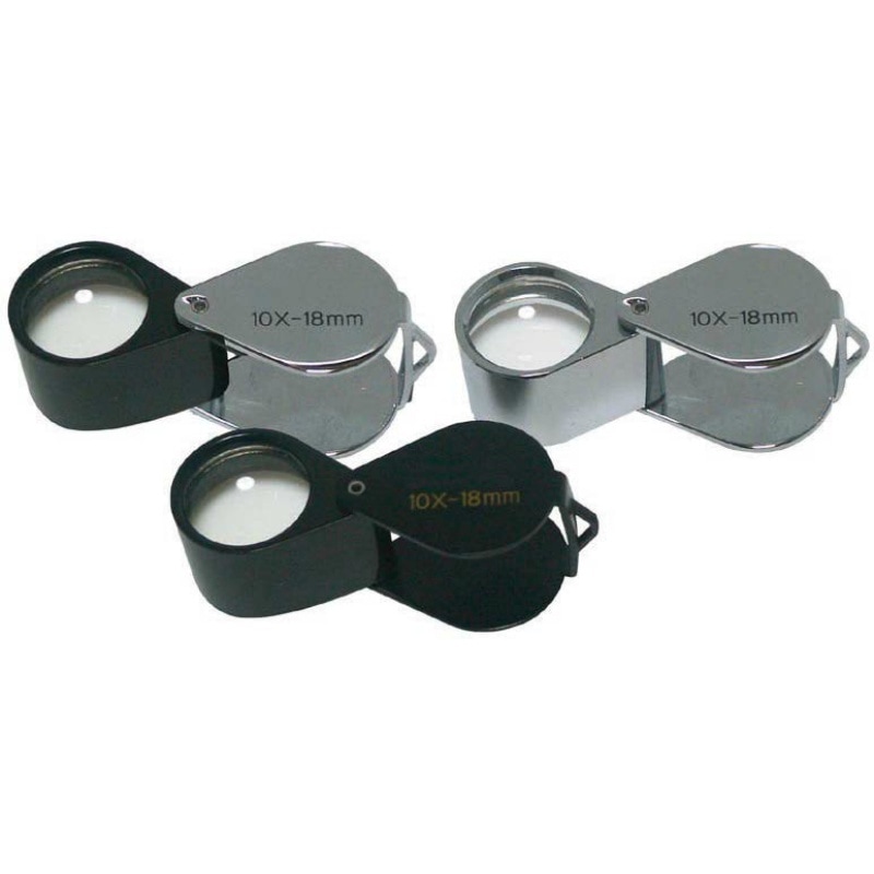 S&F(シーフォース)スタンダードルーペ 18φ 10x クロームブラック