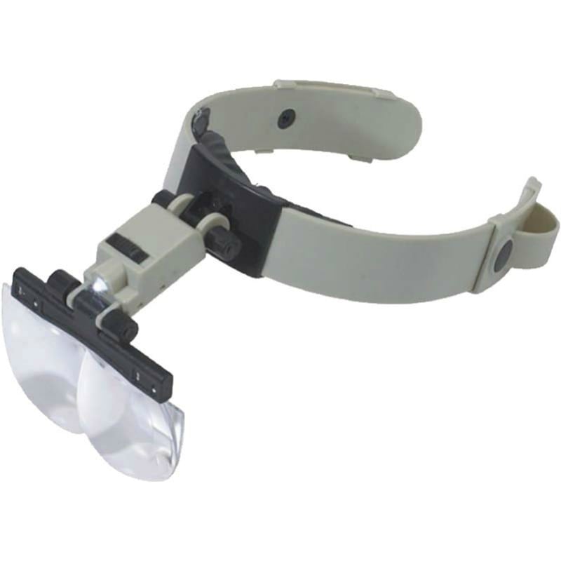 ヘッドバンドルーペ LED付 HD102