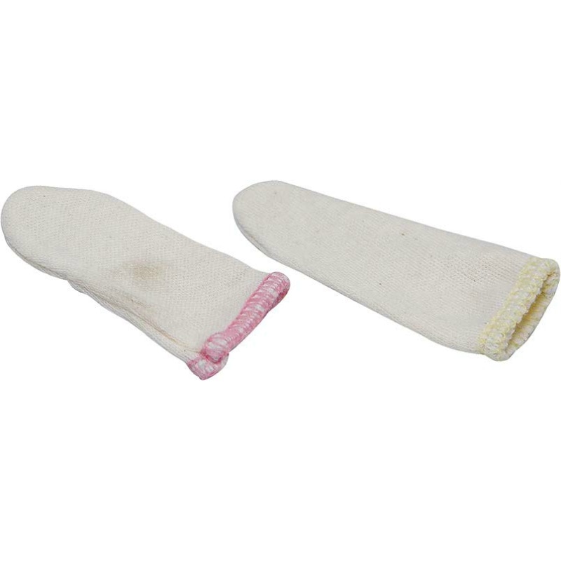布製ユビサック 中指用 黄色(100入)