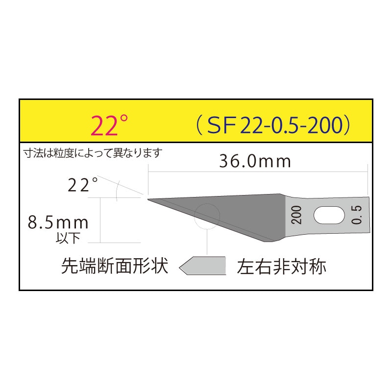 ヤスリ 超極薄ヤスリ スリットフィニッシュ 22°厚0.3mm(#800) | 研磨・磨き