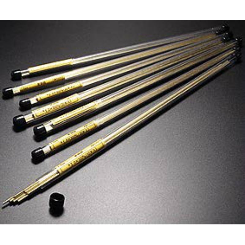 昭和レトロ　真鍮　丸棒調節器　2本セット 真鍮丸棒 0.8x300mm(20本入) | 金属・地金・素材,地金から探す,真鍮,丸
