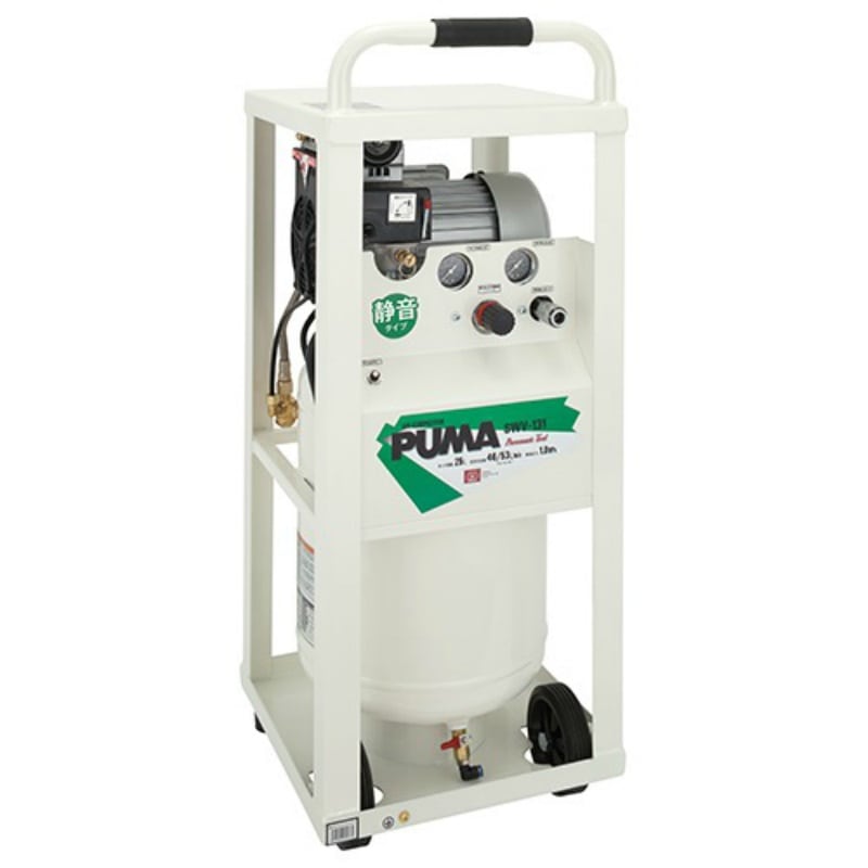 縦型エアコンプレッサー SWV-131 静音 25L