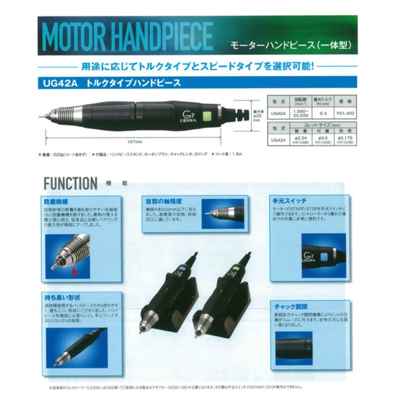 URAWA G7用 トルクタイプハンドピースUG42A