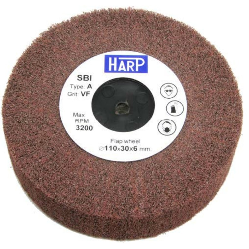 Harp（ハープ） EX10-16 スコッチフラップバフ 110φ16穴