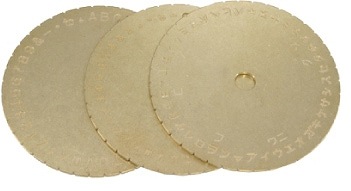 HARP 指輪彫刻機用 文字原盤 #1700-3 | 彫刻・刻印・石留工具・接着剤