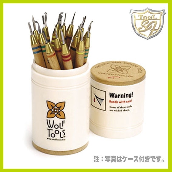 両ワックスセット wolf ワックスカーバープロセット 18本組 ケース付き | ワックス