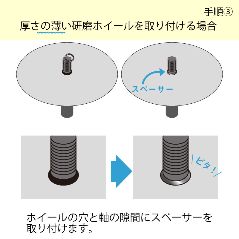 HMG-300用スペーサーセット(13/15mm穴ディスク用)