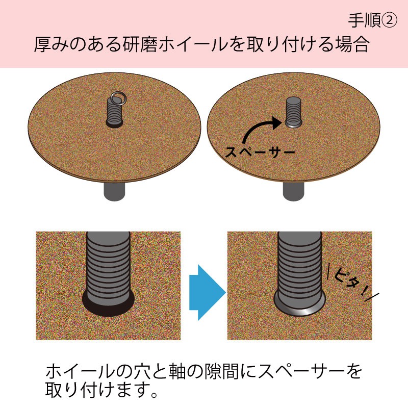 HMG-300用スペーサーセット(13/15mm穴ディスク用)