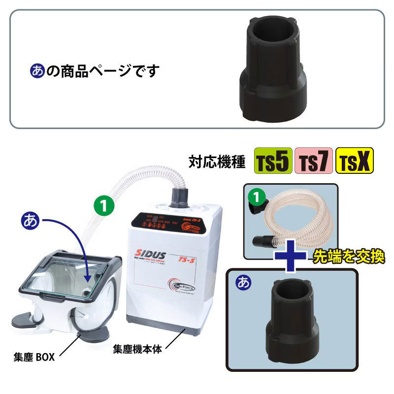 SIDUS(TS-5/7/X)ホースジョイントパーツW