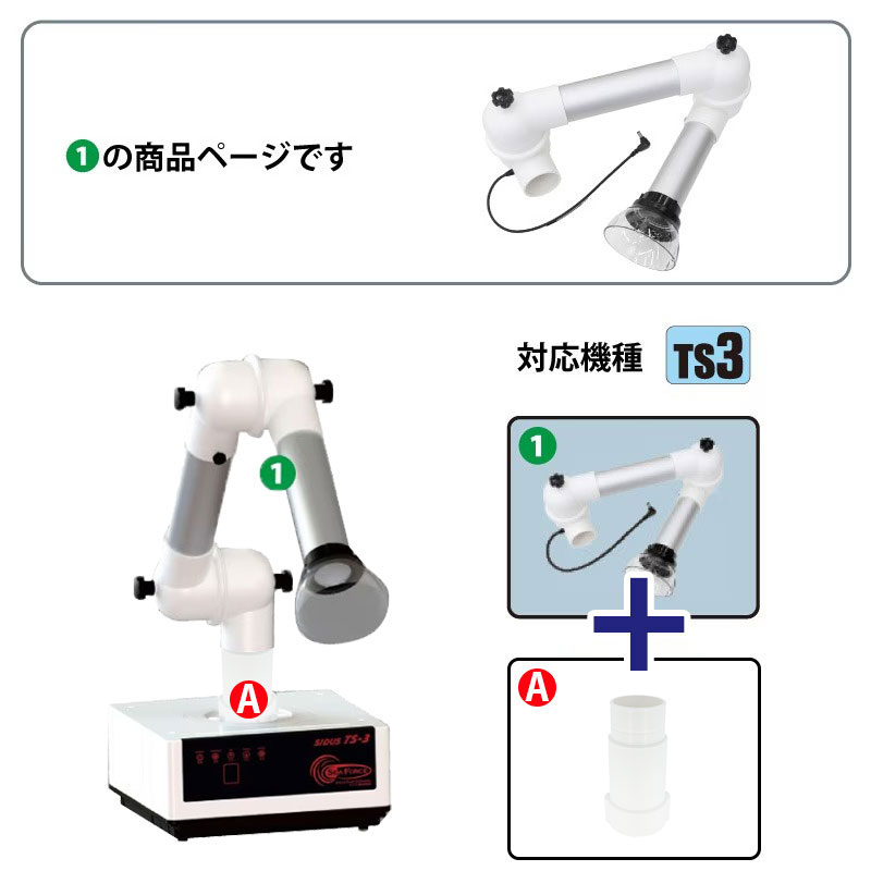 SIDUS(TS-3)ジョイント集塵アーム