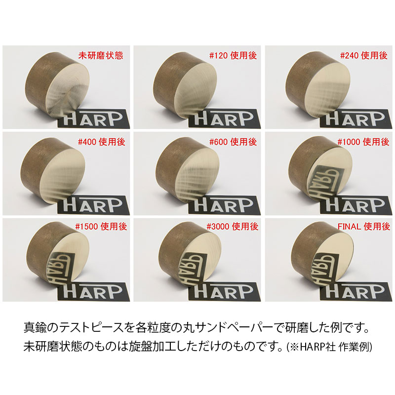 Harp 丸サンドペーパー #400 10枚入 No.4700-SP400 | 研磨・磨き工具