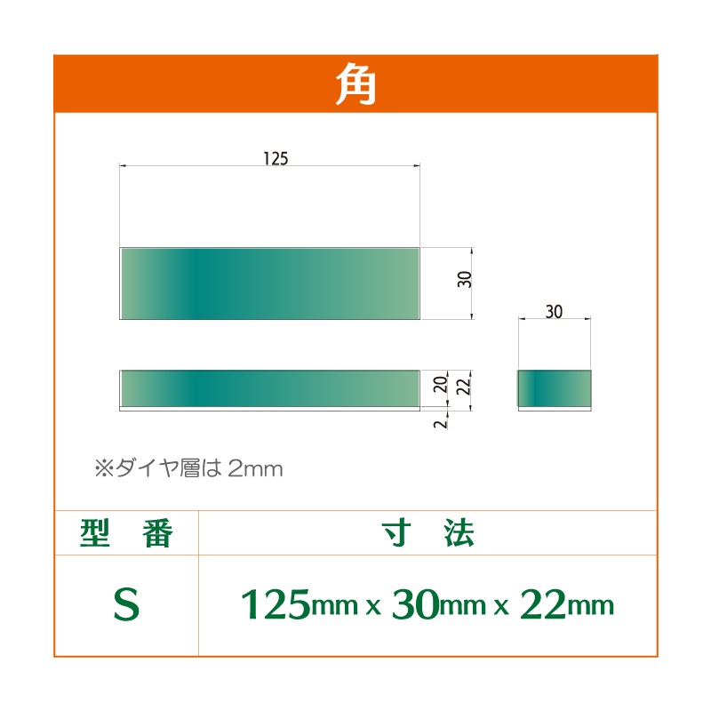 マジックストーンダイヤモンド砥石 平型 S #325 レジン | 研磨・磨き