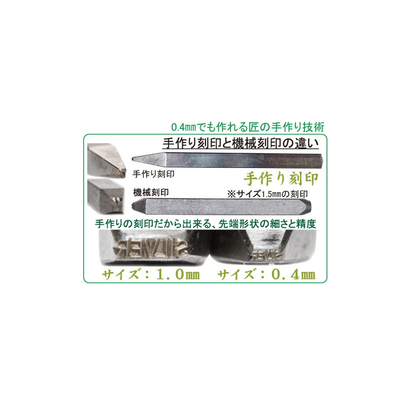 刻印0.4mm 英字　国産 刻印0.4mm 英字 国産 刻印セット 英字 モノタロウ 【通販