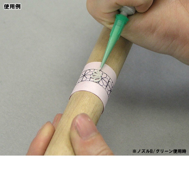 A-0016 ノズル A ブルー (細口) 1本 | 石・銀粘土・七宝・革細工