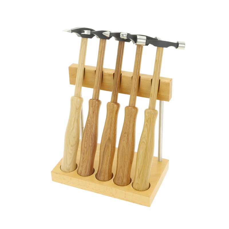 S&F プロフェッショナル彫金ハンマー5本セット(スタンド付)