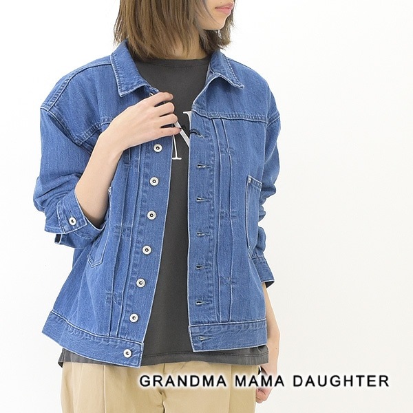【美品】GRANDMA MAMA DAUGHTER｜デニムジャケット GRANDMA MAMA DAUGHTER｜デニムジャケット GJ53091W1 - GRANDMA