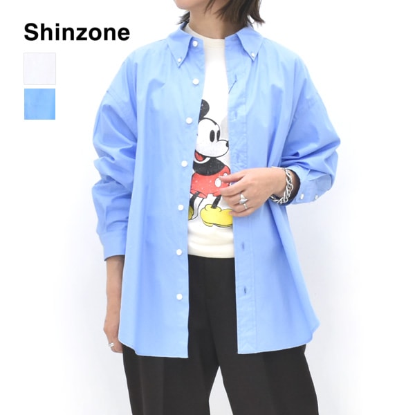 シンゾーン ダディシャツ 長袖 青ブルー DADDY SHIRT ビッグシャツ シンゾーン ダディシャツ 長袖 青ブルー DADDY SHIRT ビッグシャツ