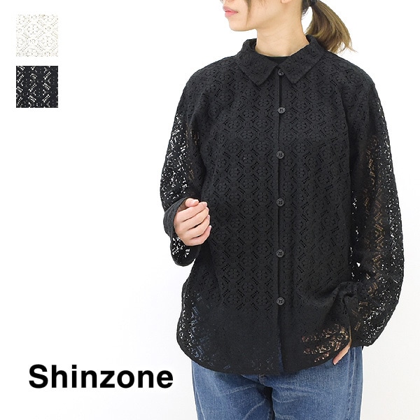 THE SHINZONE ブラウス シャツ NOCOLLAR SHIRTS ノーカラー 長袖