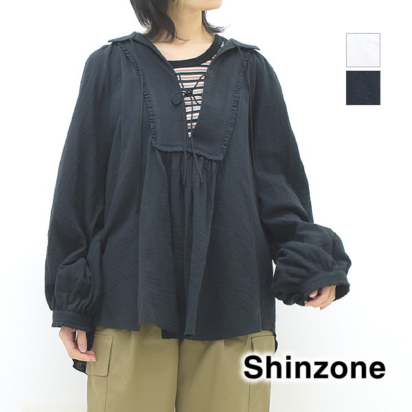 2023MID-SUMMERTHE SHINZONE 󥾡 å֥饦 GAZE SMOCK BLOUSE 23MMSBL03 ǥ̵