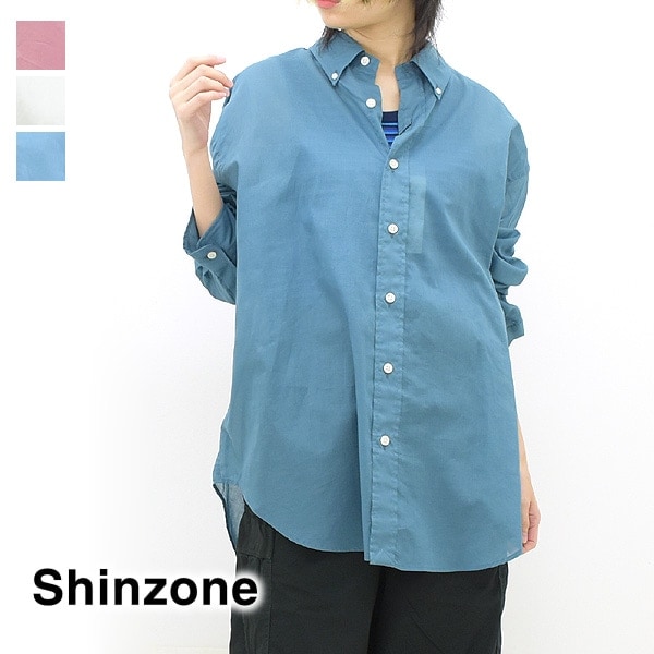 2023MID-SUMMERTHE SHINZONE 󥾡 ǥ ӥå SHEER DADDY SHIRTS 23MMSBL09 ǥ̵