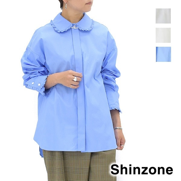 23FWTHE SHINZONE 󥾡 FRILL COLLAR BLOUSE ե륫顼֥饦 23AMSBL05 ǥ̵