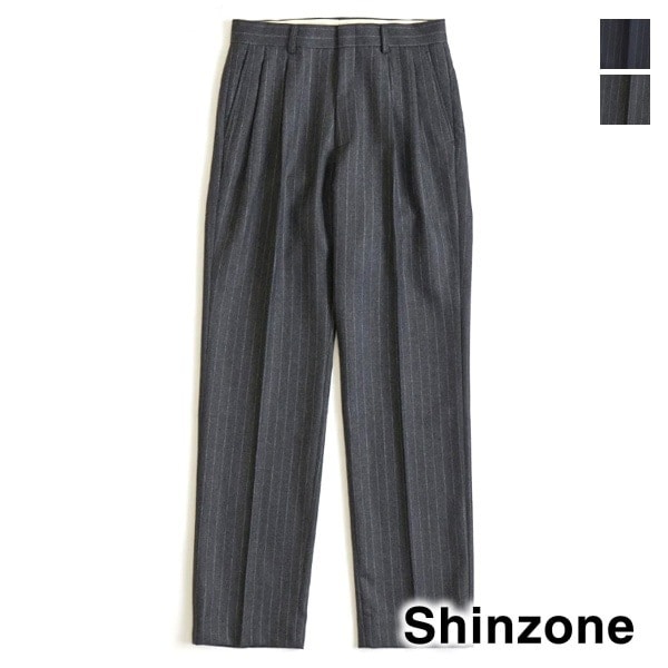 23FWTHE SHINZONE 󥾡 CHALK STRIPE PANTS 硼ȥ饤ץѥ åå 23AMSPA03̵