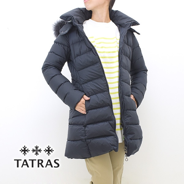 美品 タトラス ROAGNA ダウンコート サイズM Aライン ベルト TATRAS タトラス サルマ SARMA ミドル丈ダウンコート Aライン ラクーン