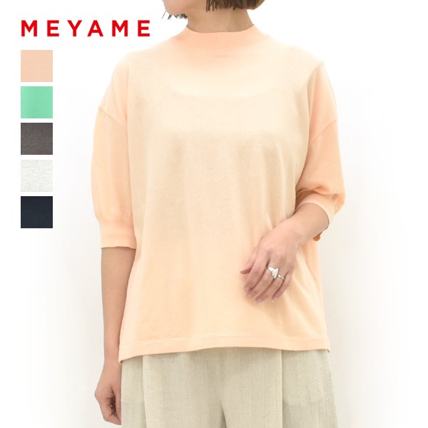 MEYAME Tシャツ・カットソー レディース メヤメ Tシャツ カットソー EMBROIDERED TEE MEYAME レディース 国内