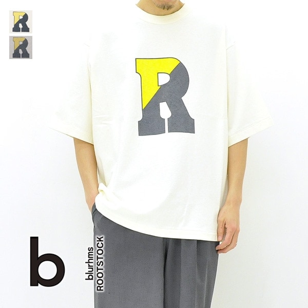 25ss Blurhms 88 / 12 Print プリント Tシャツ blurhms ROOTSTOCK/ W-W 88/12 Print Tee Wide (Heather Gray)