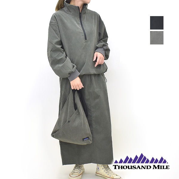 サトコー THOUSAND MILE サウザンドマイル ハーフZIPプルオーバー＆スリット