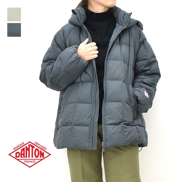 DANTON ダントン ナイロンタフタ レディース DANTON ダントン ナイロンタフタ スクエアキルト ダウン