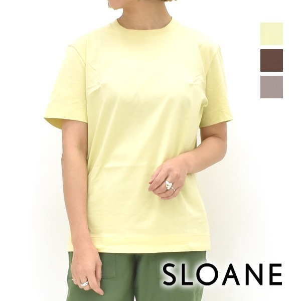 【新品未使用】SLOANE スローン　コットン天竺UV Tシャツ 30%off ] SLOANE スローン 60/2コットン天竺 UV Tシャツ T163