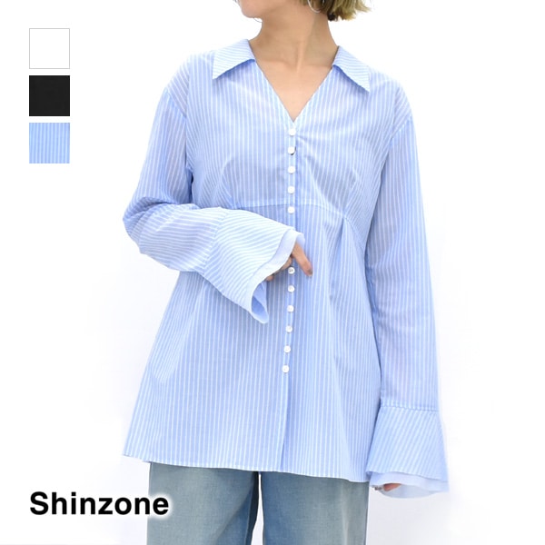 �ڥ�����/40%OFF��THE SHINZONE ���󥾡��� FLARE CUFFS BLOUSE �ե쥢���ե��֥饦�� 25MMSBL01��26 SUMMER SALE�ۡ����ʡ����Բġ�