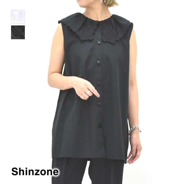 25Summer】THE SHINZONE シンゾーン LACE COLLAR BLOUSE レースカラー