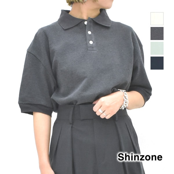 25SummerTHE SHINZONE 󥾡 WIDE POLO SHIRT 磻ɥݥ 25MMSCU09̵