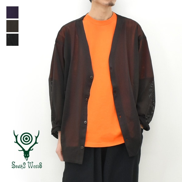 �ڥ�����/50%OFF��South2 West8 �������ġ��������ȥ����� V-Neck Cardigan -Knit Mesh- V�ͥå������ǥ����� �˥åȥ�å��� QV662��26 SUMMER SALE�ۡ����ʡ����Բġ�