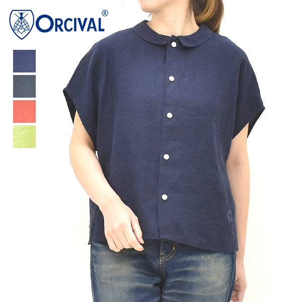 Chesty - OBLI  オブリ　ロゴプルオーバー/パープル　　￼ セール/20%OFF】ORCIVAL オーシバル リネンノースリーブシャツ