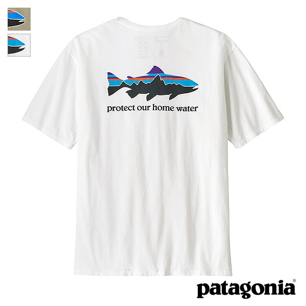 ڥ/20%OFFPatagonia ѥ˥ MS HOME WATER TROUT ORGANIC T-SHIRT ۡ  ȥ饦 ˥å T 3754725SUMMER SALEۡʡԲġ