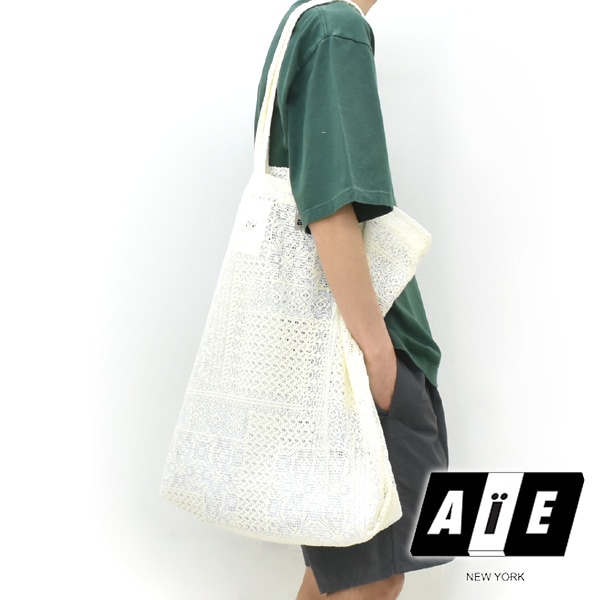 AiE エーアイイー ポリレース グロサリーバッグ ビッグトート Grocery