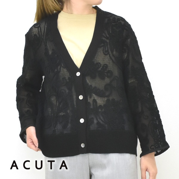 ACUTA アクータ ソフトニットポンチョカーディガン 10055530