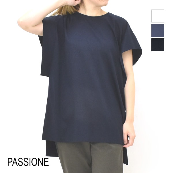 �ڥ�����/50%OFF��PASSIONE �ѥ������� ���롼�ͥå�����å�Ⱦµ���åȥ��� T����� 526460 ��ǥ�������26 SUMMER SALE�ۡ����ʡ����Բġ�