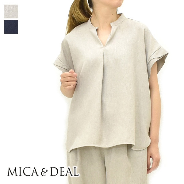 MICA&DEAL マイカアンドディール スキッパーブラウス 半袖