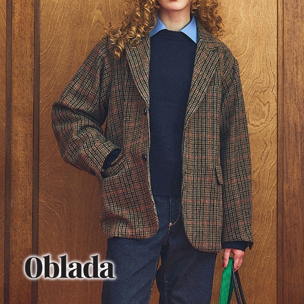 25FW】Oblada オブラダ UNCONSTRUCTION JACKET GUN CLUB CHECK