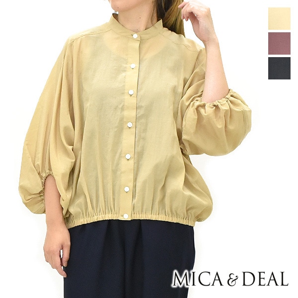 MICA&DEAL マイカアンドディール スキッパーブラウス 半袖