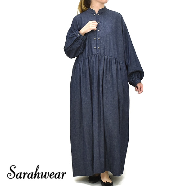 Sarahwear サラウェア デニムワンピース ファーマーズドレス