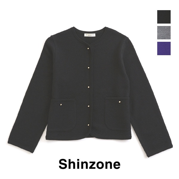 【極美品】the shinzone ツイードニットカーディガン　2023年 THE SHINZONE シンゾーン ツイードニットカーディガン 