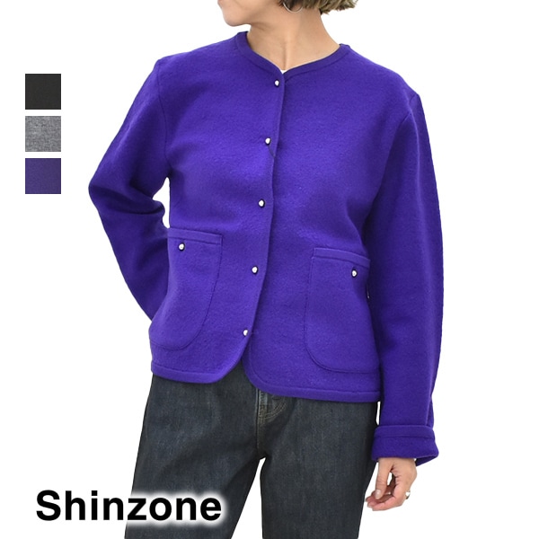 シンゾーン　ニットジャケット THE SHINZONE（ザ シンゾーン） ジャケット ノーカラージャケット THE