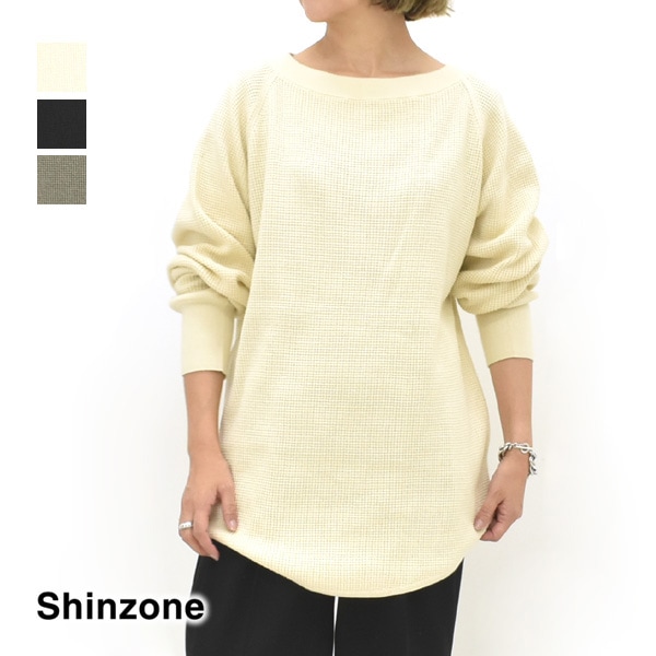 �ڥ�����/30%OFF�ۡ�25AW��THE SHINZONE ���󥾡��� OC/CA WAFFLE PULLOVER KNIT ��åե� �ץ륪���С� �˥å� 25AMSNI06 ��ǥ����� ������̵���ۡ�25-26WINTER SALE�ۡ����ʡ����Բġ�